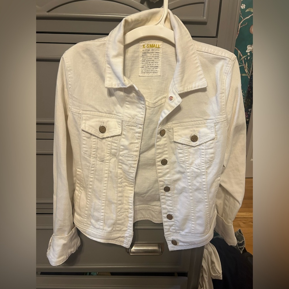 Classic White Denim Jacket